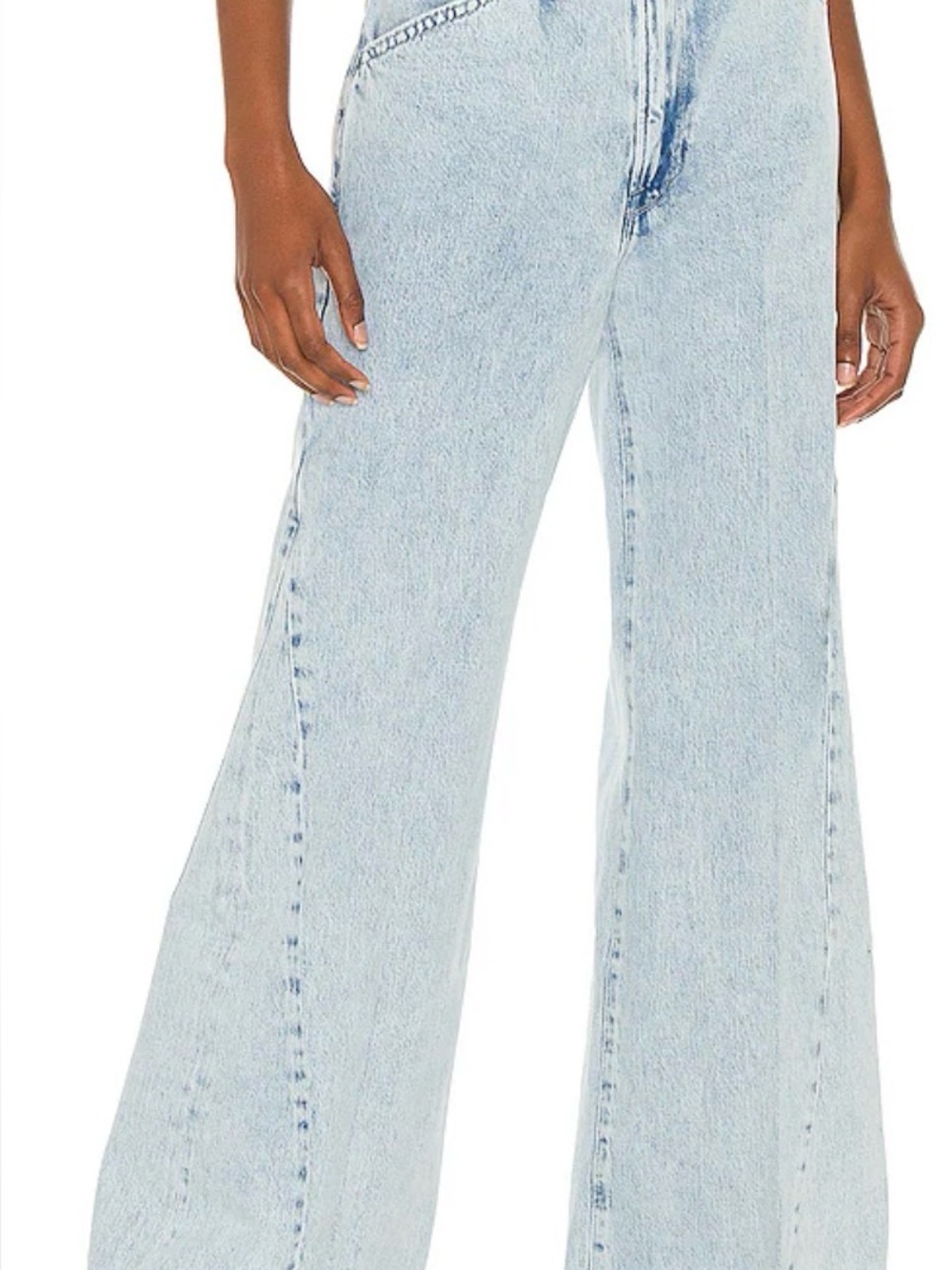 Frame Le Baggy Palazzo RARE Light Wash Jeana